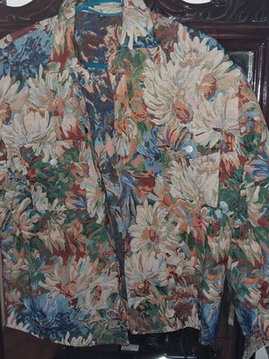 Jacket unisex in wide fit with unique woven pattern new