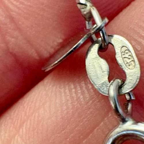 925 Silver Heart Necklace like new, unique 3 in 1 design