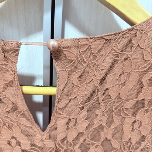 Vero Moda lace short dress like new, pink sapio apple color, XS-S
