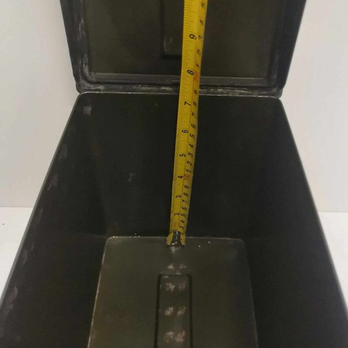 Multipurpose metal army box used