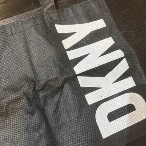 DKNY shoulder tote bag, black and white