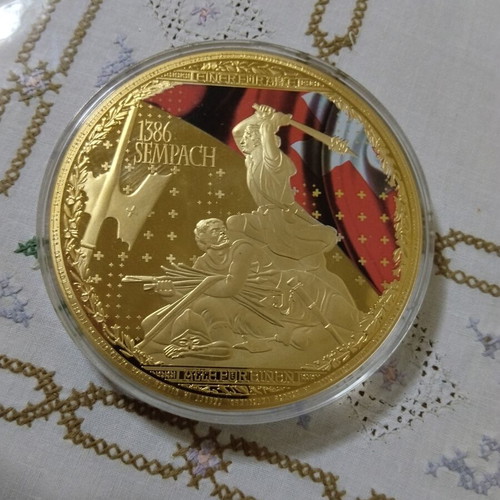 Swiss commemorative coin new, 388g