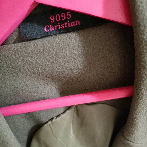 Christian Lacroix cashmere vest olive, like new, size M-L