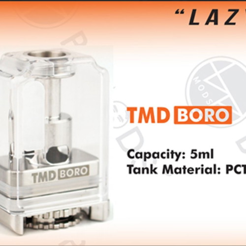 TMD Boro Tank 5ml like new with 5 MTL 0.8 ohm mesh coils