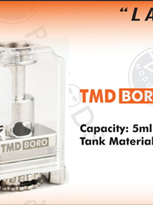 TMD Boro Tank 5ml like new with 5 MTL 0.8 ohm mesh coils