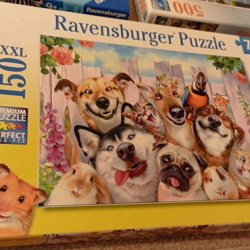 Ravensburger puzzles used, 3 animal-themed kids sets