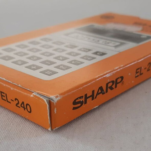 Vintage Sharp Elsi Mate EL-240 Solar calculator new