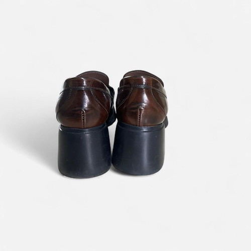 Wonders leather loafers with heel like new, size 36