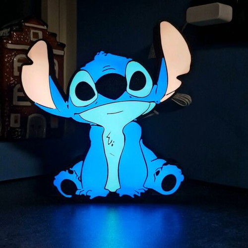 Stitch Decorative Lamp New 23x24cm with LED Light