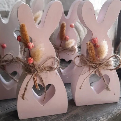 Handmade Easter decoration made of plaster new
