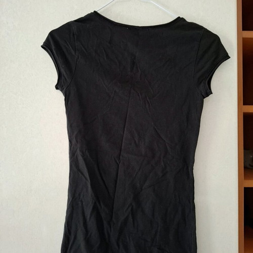 Short-sleeve black Zara t-shirt used, size S