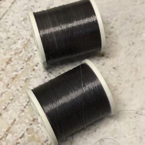 Black fishing line threads for beads, pack of 2, 100 meters each