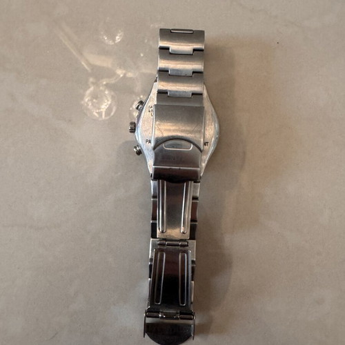 Swatch Irony Chrono Blustery watch used, model YCS438G, blue silver