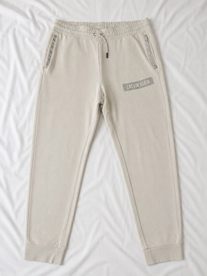 Calvin Klein men's sweatpants, beige, large