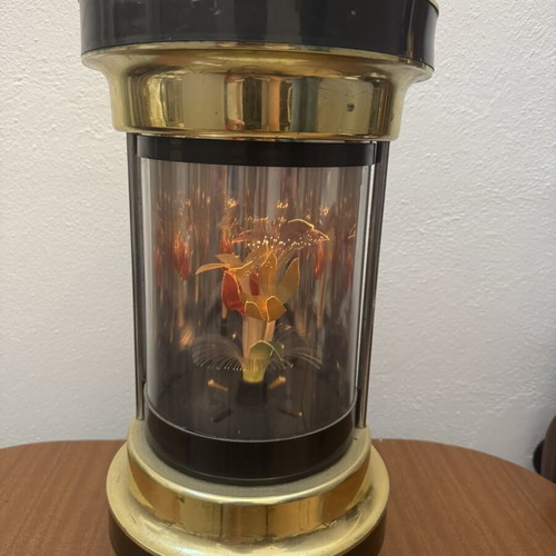 Rare table lamp used with rotating internal feature