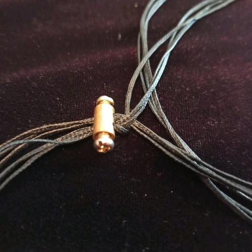 Leather necklace like new, multicolored, from Goulandris Museum