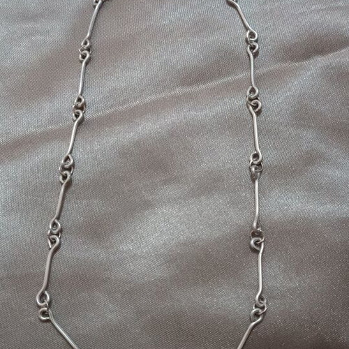 Chain bar handmade silver aluminum wire