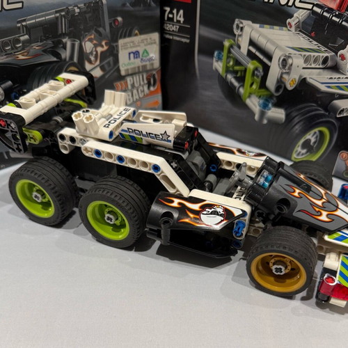 Lego Technic 42046 and 42047 used with boxes and instructions