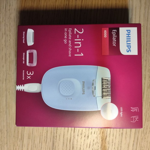 Philips epilator 2-in-1 with accessories
