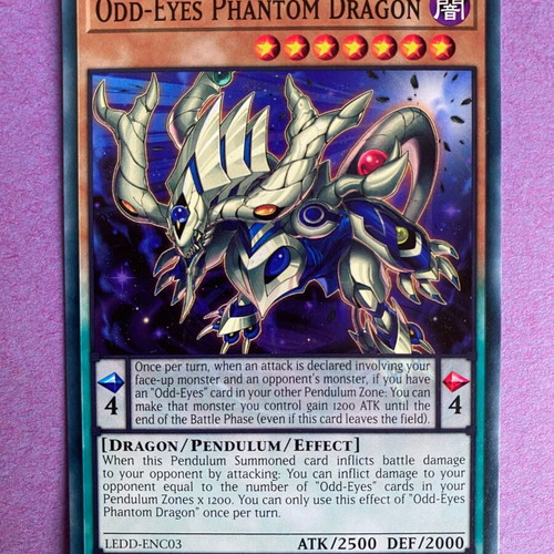 Odd-Eyes Phantom Dragon Yu-Gi-Oh! Card LEDD-ENC03 1st Edition Near Mint