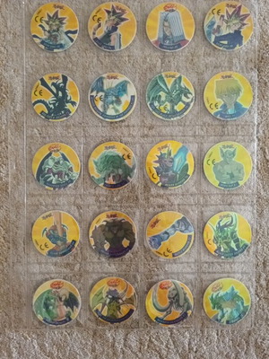 Yu-Gi-Oh tazos used