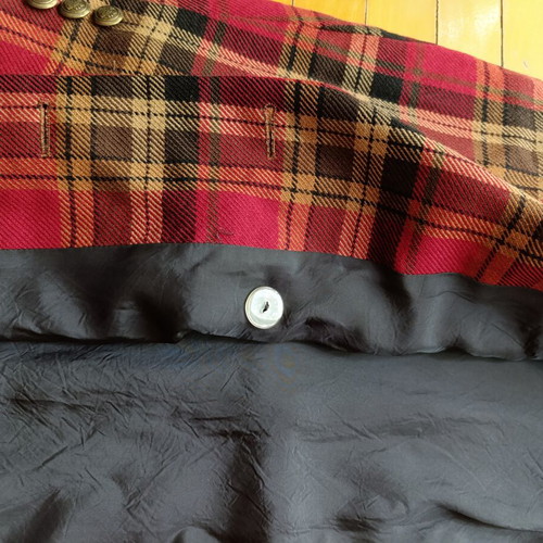 Vintage wool blazer Marks & Spencer like new, size 40 UK 12, brown and red