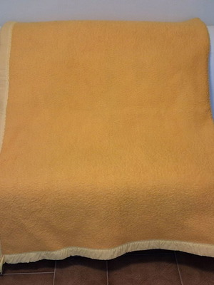 Blanket "Ήλιος" 100% Acrilan used, 1.67 x 2.16 m, vintage Greek brand