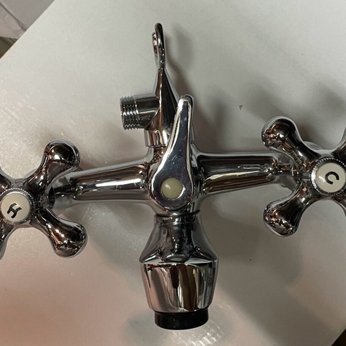 Gloria Fragola retro bathroom faucet new with spiral and handset