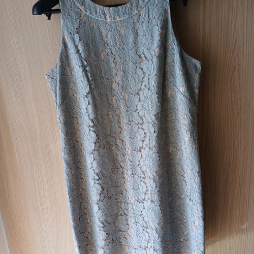 Dress like new, American size 12, gray and beige