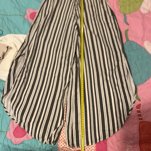 Pull & Bear high-waisted striped culottes, black and white