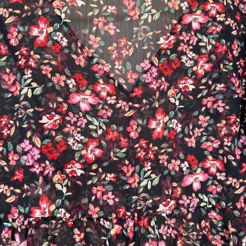 Stradivarius floral cropped blouse size Small like new