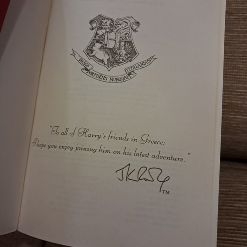 Harry Potter 5 book, first edition with dedication