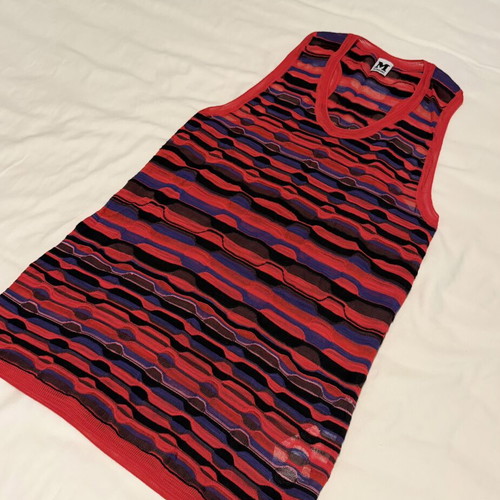 Missoni racerback knit tank top like new, multicolored, size USA 8