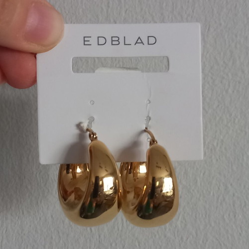 Gold plated earrings 14K new stainless steel