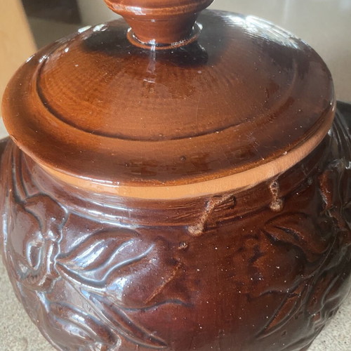 Clay Pot Petrotos like new, traditional glazed cooking pot