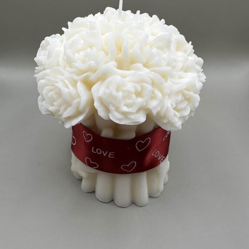 Bouquet candle new, handmade scented flower design