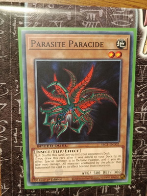 Parasite Paracide card like new with Ultra Pro sleeve