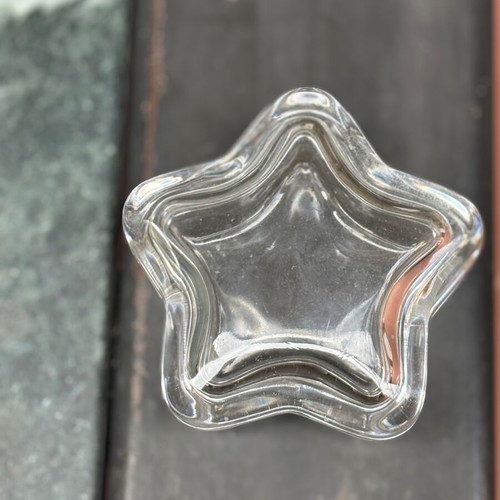 KostaBoda covered star-shaped candlestick set of two pieces