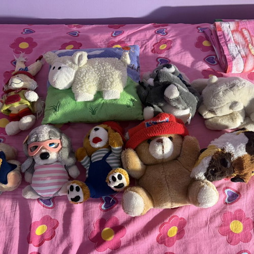 Various plush toys set
