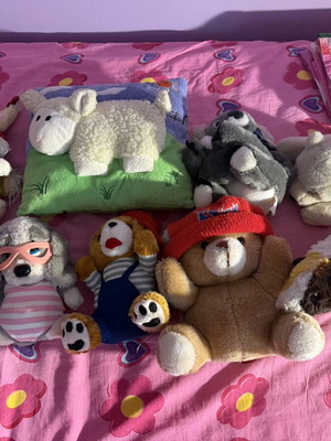 Various plush toys set