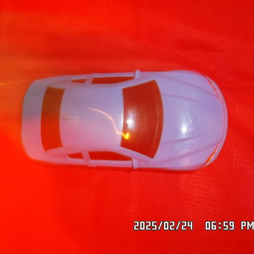 Toy car used, simple and plain