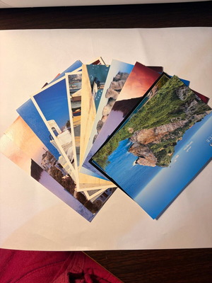Card postal like new, set with photos from Greek tourism