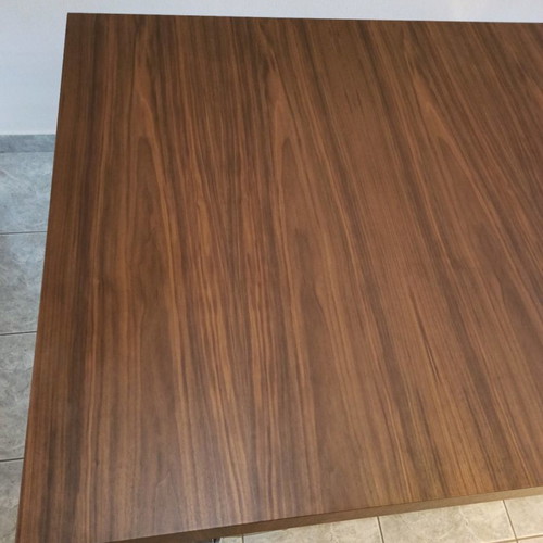 Neo Katoikein dining table like new, 160x90 cm, walnut wood with chrome base