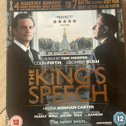 The King's Speech Blu-Ray used with English subtitles