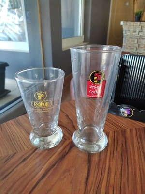 Portioli glasses and mugs like new, pack of 225 pieces