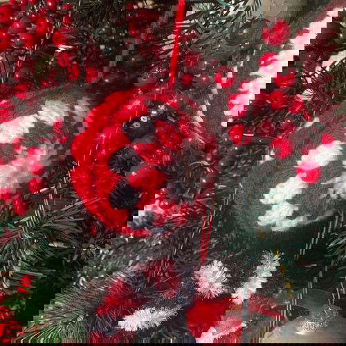 Χριστουγεννιάτικες πλεκτές μπάλες σετ 4 κατόπιν παραγγελίας