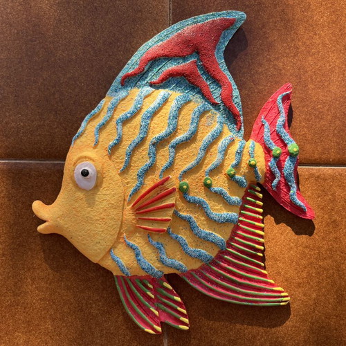 Ceramic decorative tropical fish wall art new