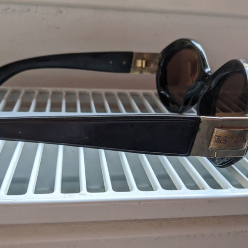 Escada Vintage Women's Sunglasses Black with Gold Details like new