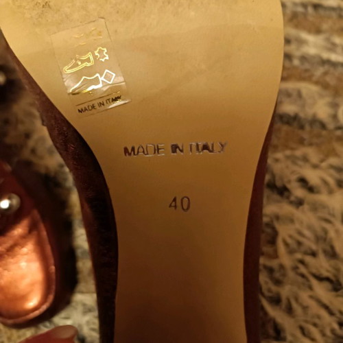 Got it leather pumps used brown size 40
