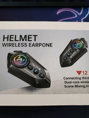 Helmet earphone set new, waterproof IP56 with 500m intercom